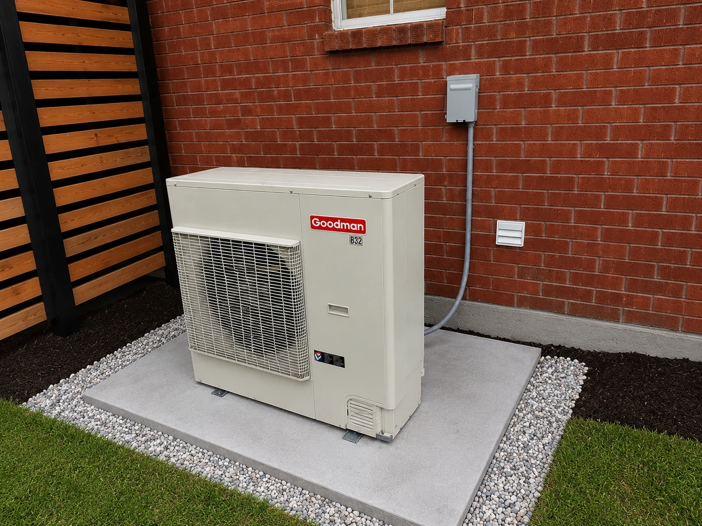 Goodman Side Discharge Heat Pump Installation Goodman side discharge heat pump installation