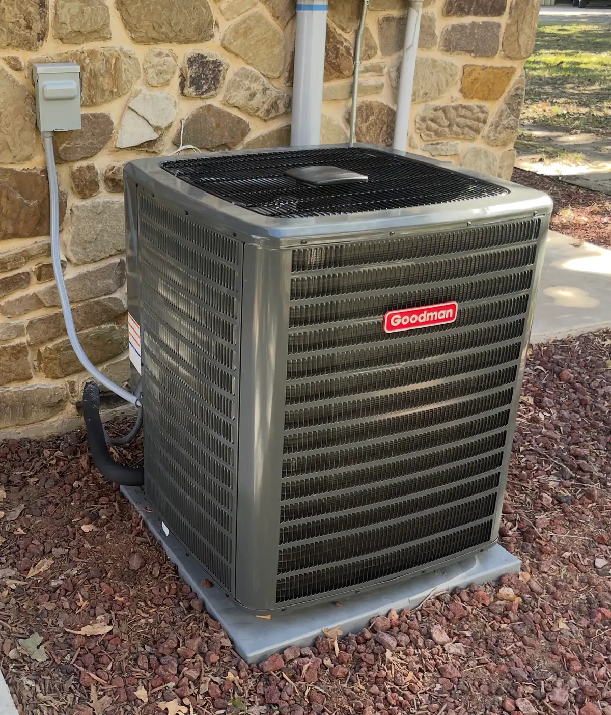 New Goodman 2-stage heat pump installation in Caddo Mills TX by Cool Rescue 1 Heating and Air